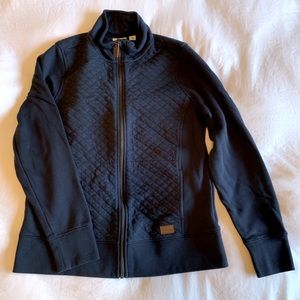 L. L. Bean Quilted Navy Jacket Sweater